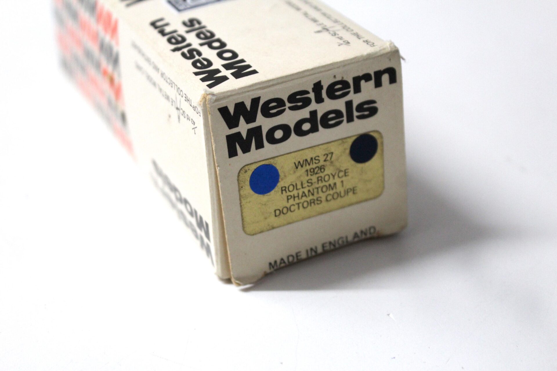 1:43 Western Models 1926 Rolls Royce Phantom 1 Doctors Coupe blue