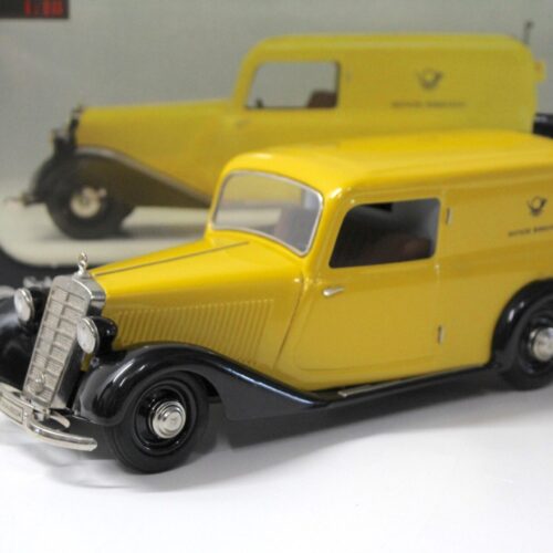 1:18 Schuco Mercedes 170V Kastenwagen Deutsche Bundespost yellow