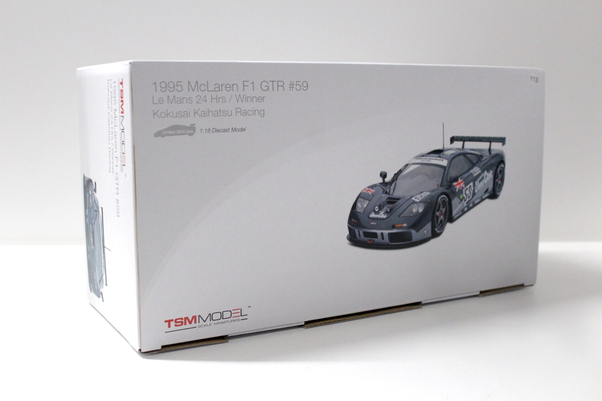 1:18 True Scale TSM 1995 Mclaren F1 GTR Le Mans 24h Winner #59 Lehto