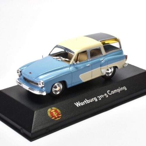 1:43 Atlas DDR Collection Wartburg 311-5 Camping blue/ white