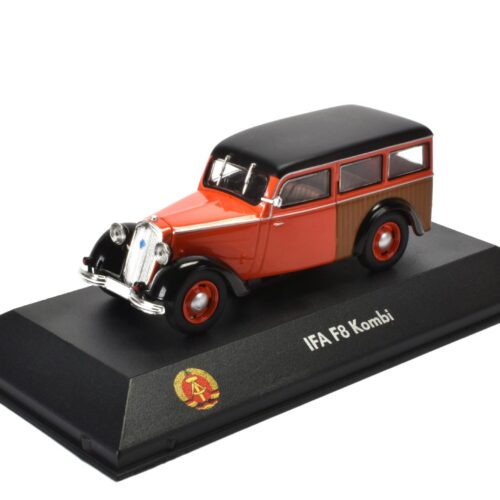 1:43 Atlas DDR Collection IFA F8 Kombi red/ black