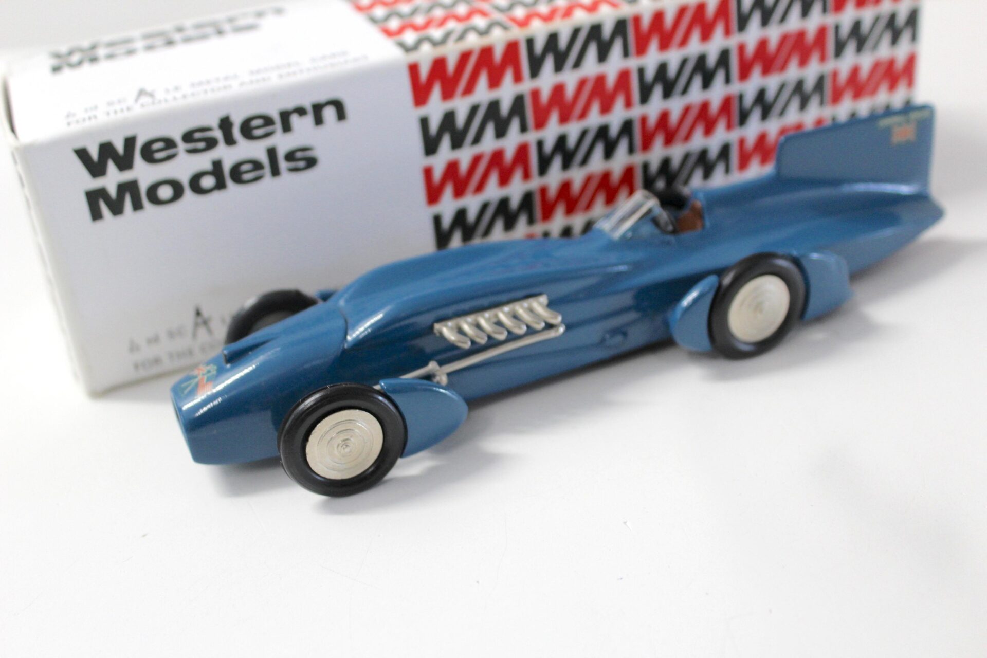 1:43 Western Models 1933 Bluebird Recordcar Campbell Special blue