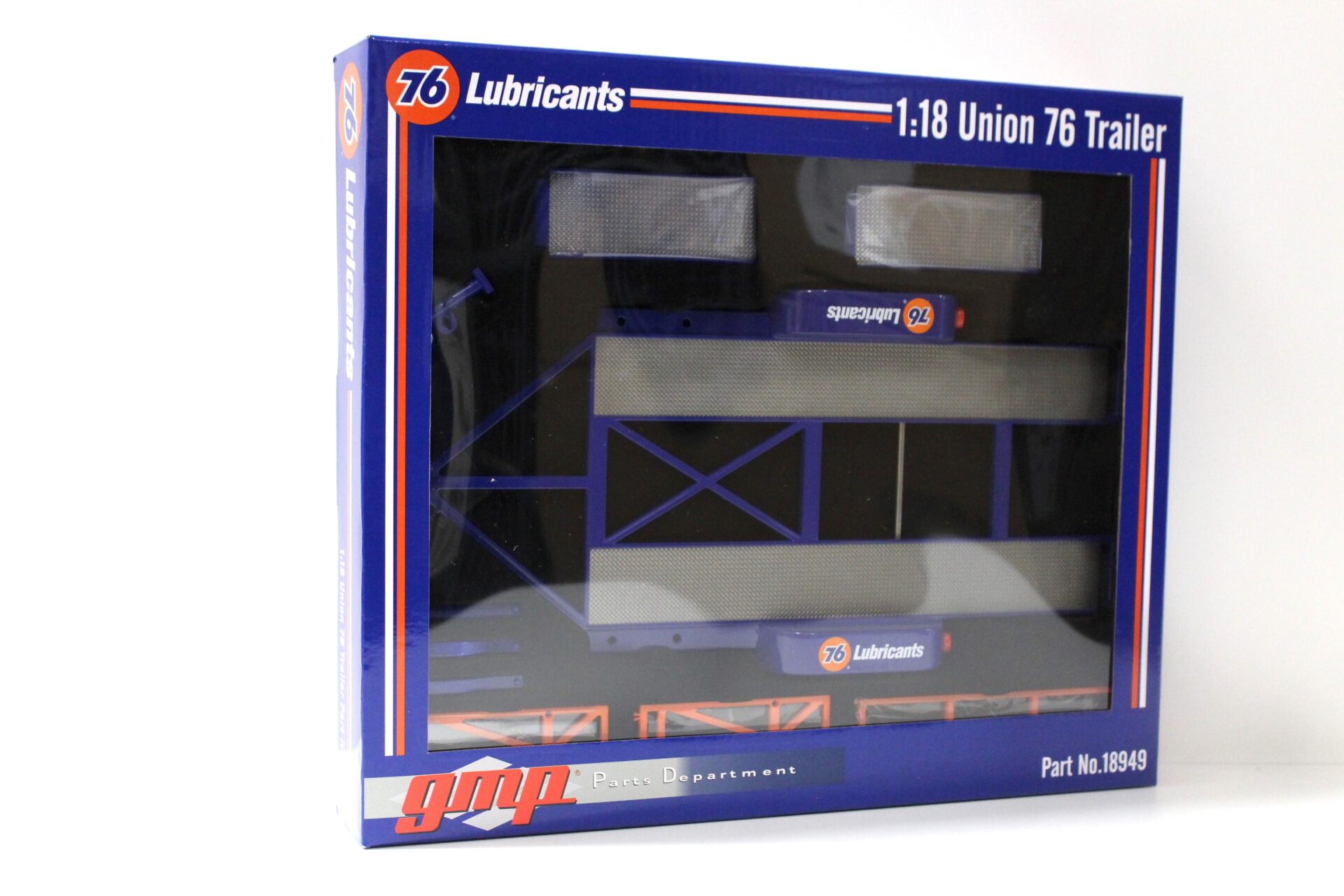 1:18 GMP Trailer Anhänger *UNION 76* Lubricants Diorama Zubehör