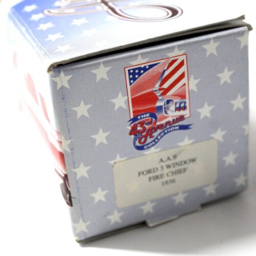 1:43 American Classics 43rd Avenue 1936 Ford 3 Window Fire Chief red