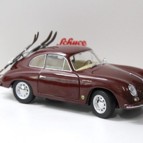 1:18 Schuco Porsche 356 A Carrera Coupe "Skiurlaub" dark red