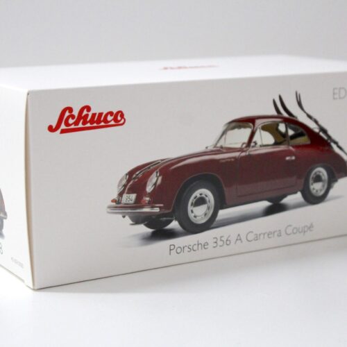 1:18 Schuco Porsche 356 A Carrera Coupe "Skiurlaub" dark red