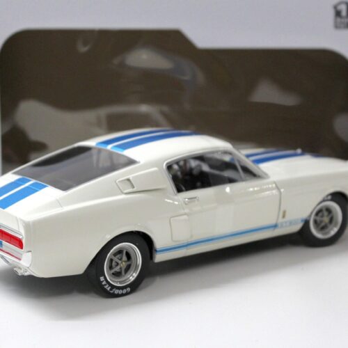1:18 Solido 1967 Ford Mustang Shelby GT500 Coupe white/ blue stripes