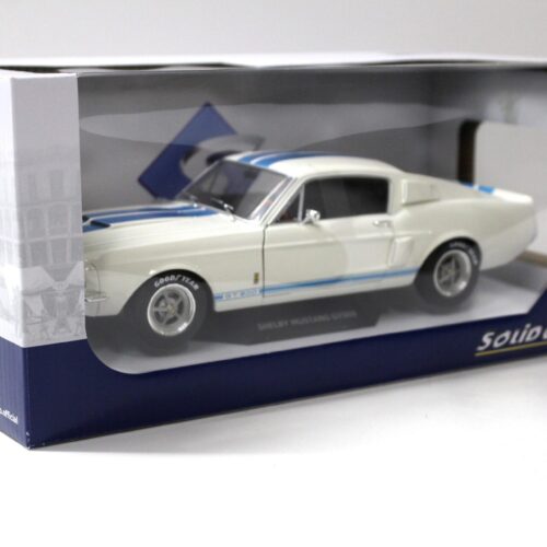 1:18 Solido 1967 Ford Mustang Shelby GT500 Coupe white/ blue stripes