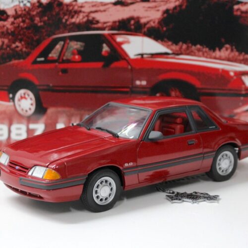 1:18 GMP 1987 Ford Mustang LX 5.0 Coupe red metallic