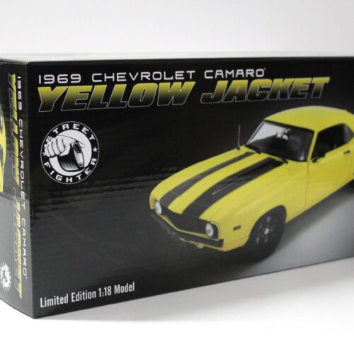 1:18 ACME 1969 Chevrolet Camaro Z28 Coupe Yellow Jacket / black stripes
