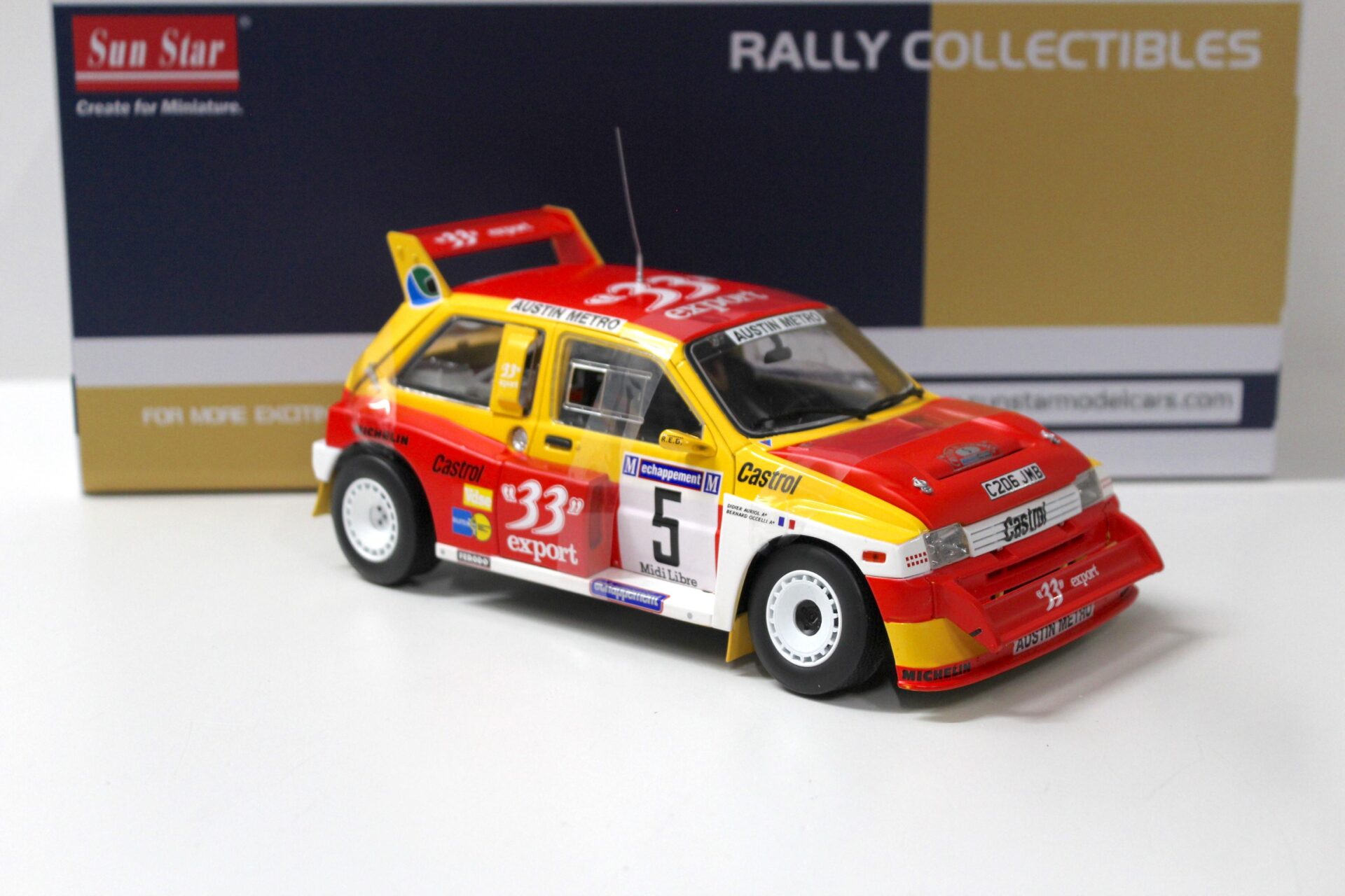 1:18 Sun Star MG Metro 6R4 Winner Criterium des Cevennes 1986 Auriol #5