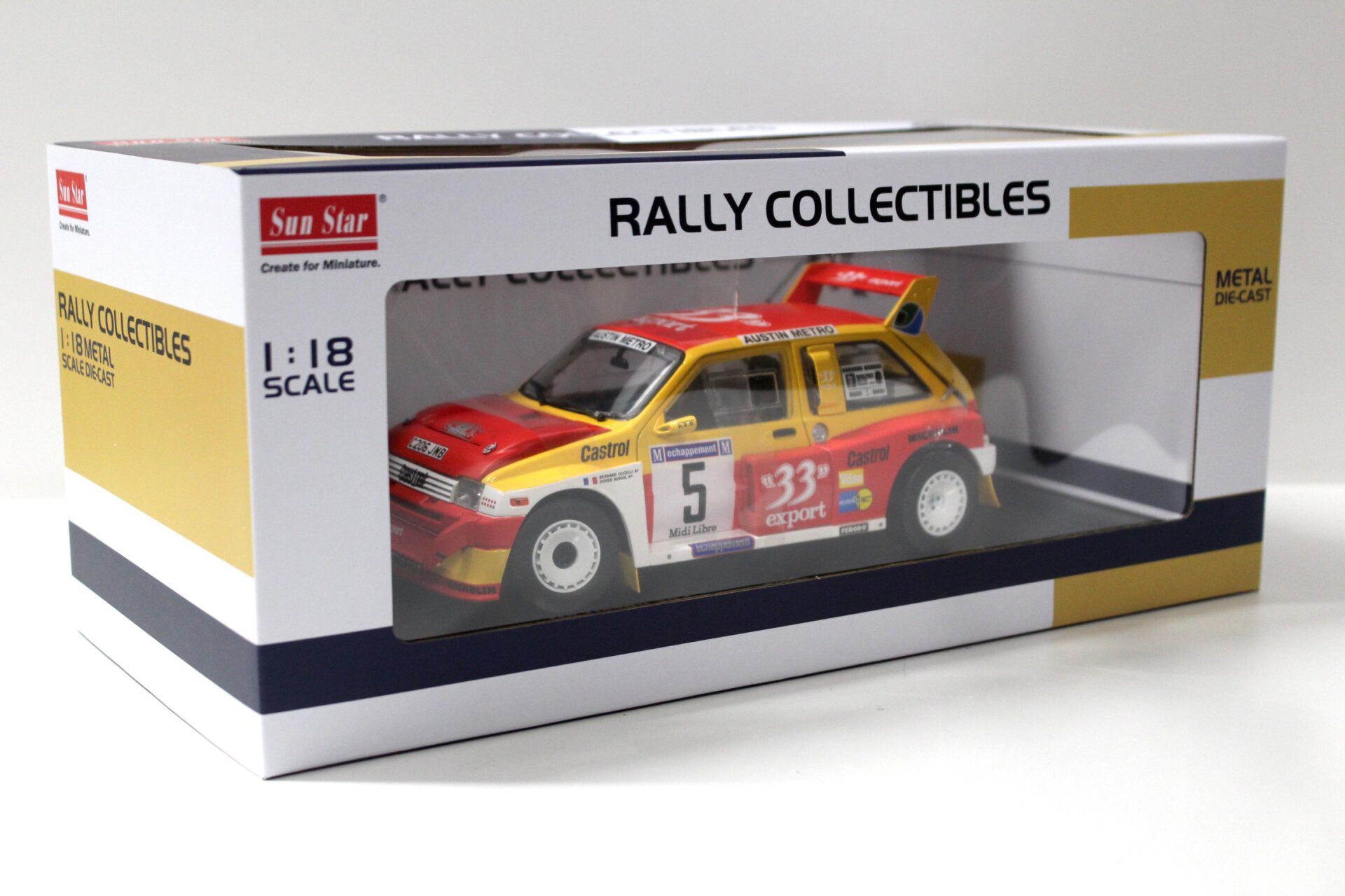 1:18 Sun Star MG Metro 6R4 Winner Criterium des Cevennes 1986 Auriol #5
