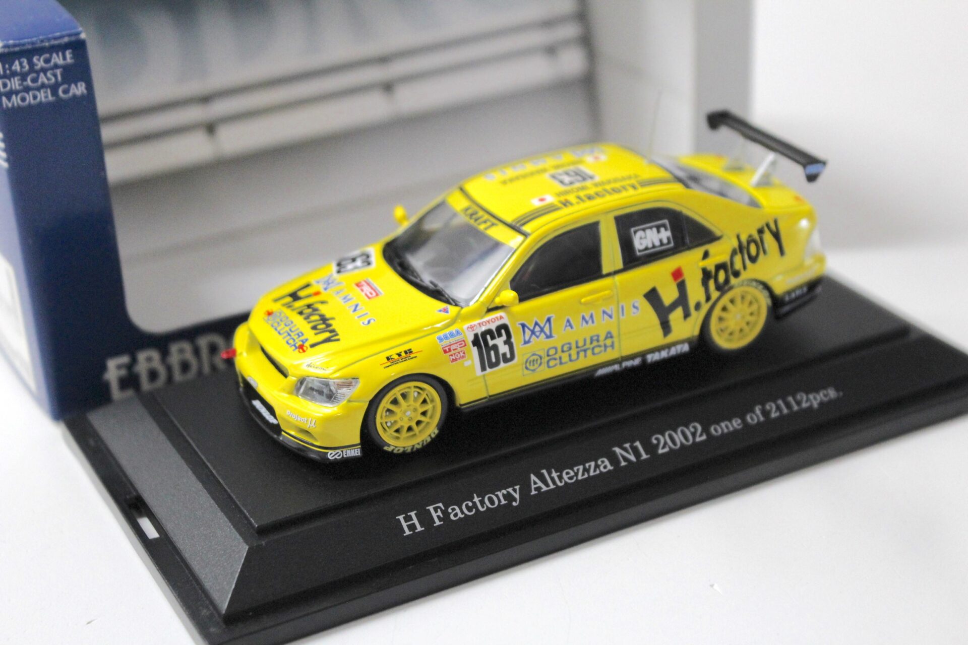 1:43 EBBRO Lexus IS300 H Factory Altenza N1 - 2002 yellow #163