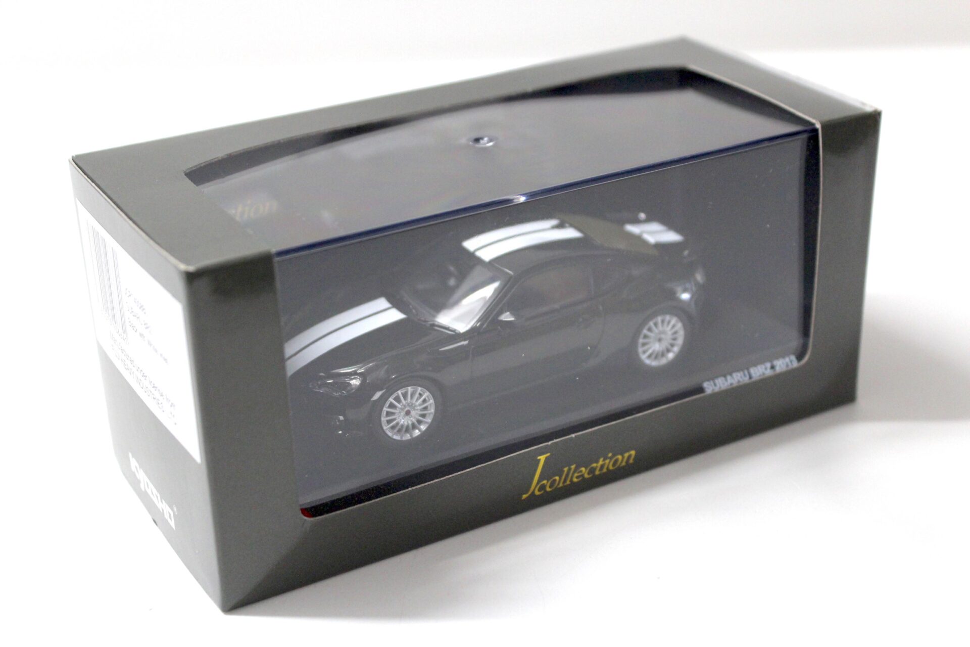 1:43 Kyosho J-Collection Subaru BRZ 2013 black with white stripes