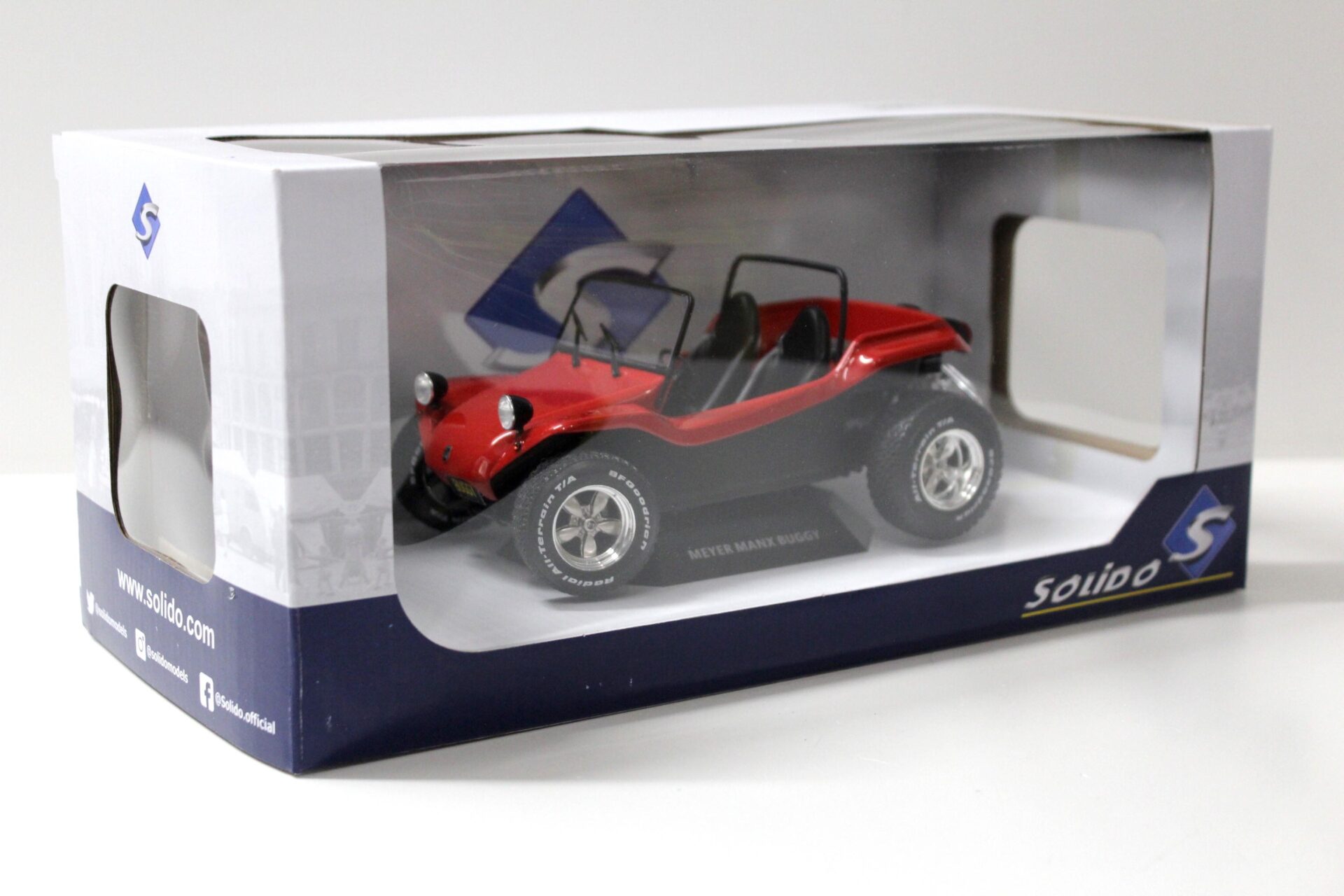 1:18 Solido VW Buggy Dune Meyers Manx Buggy 1970 red open Top