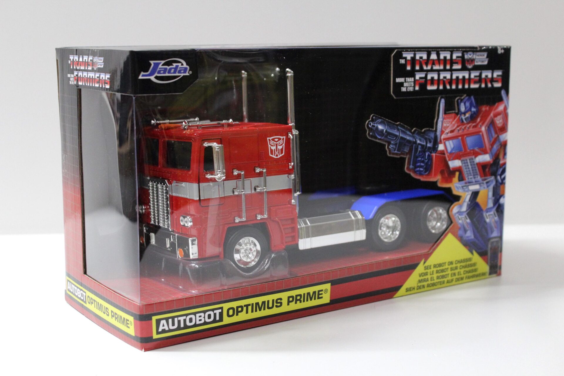 1:24 Jada Toys Transformers G1 Autobot Optimus Prime red