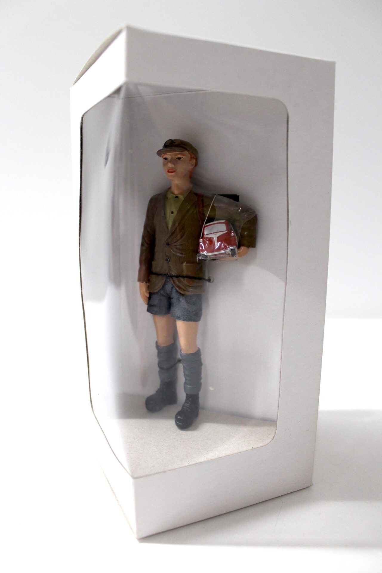 Original Schuco Piccolo Figur Junge mit BMW Isetta red/ white