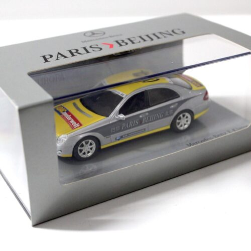 1:43 Minichamps Mercedes E-Klasse Limousine Rally Paris - Peking Team ADAC DEALER VERSION