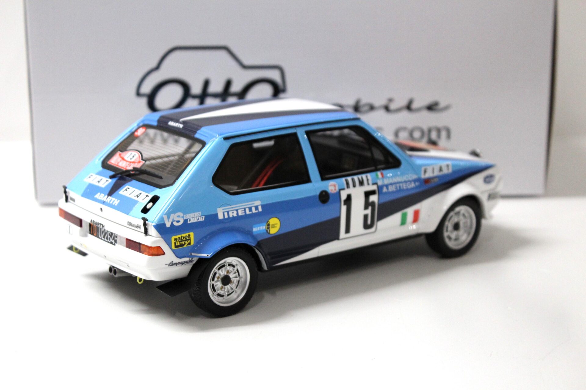 1:18 OTTO mobile OT888 Fiat Ritmo Abarth Gr.2 Rally Monte Carlo 1980 #15