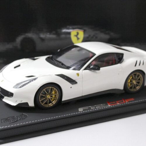 1:18 BBR Ferrari F12 TDF Avus white/ gold wheel FULL OPENING Limited 30 pcs.