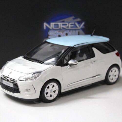 1:18 Norev Citroen DS3 white/ light blue roof 2010