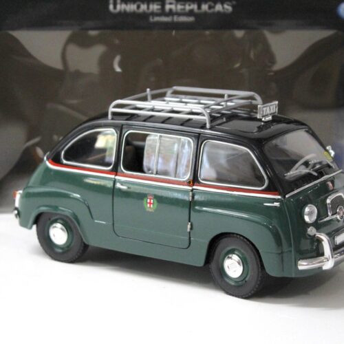 1:18 La Mini Miniera Fiat 600 D Multipla "TAXI Milano" 1961 green - Image 2