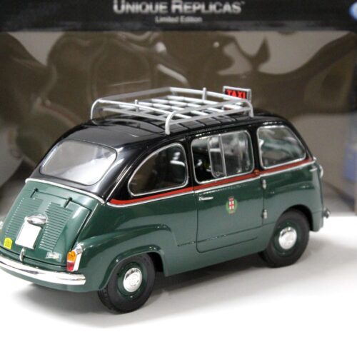 1:18 La Mini Miniera Fiat 600 D Multipla "TAXI Milano" 1961 green - Image 3