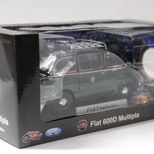 1:18 La Mini Miniera Fiat 600 D Multipla "TAXI Milano" 1961 green - Image 4