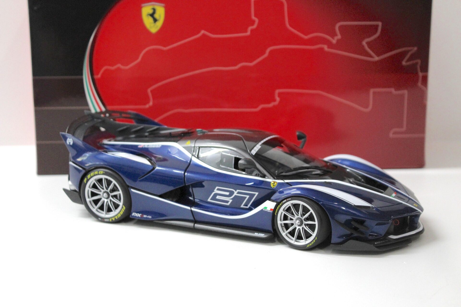 1:18 BBR Ferrari FXXK EVO Blue Tour de France Car #27
