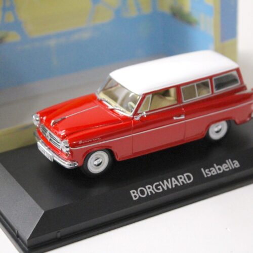 1:43 Norev Borgward Isabella Combi Kombi red/ white roof