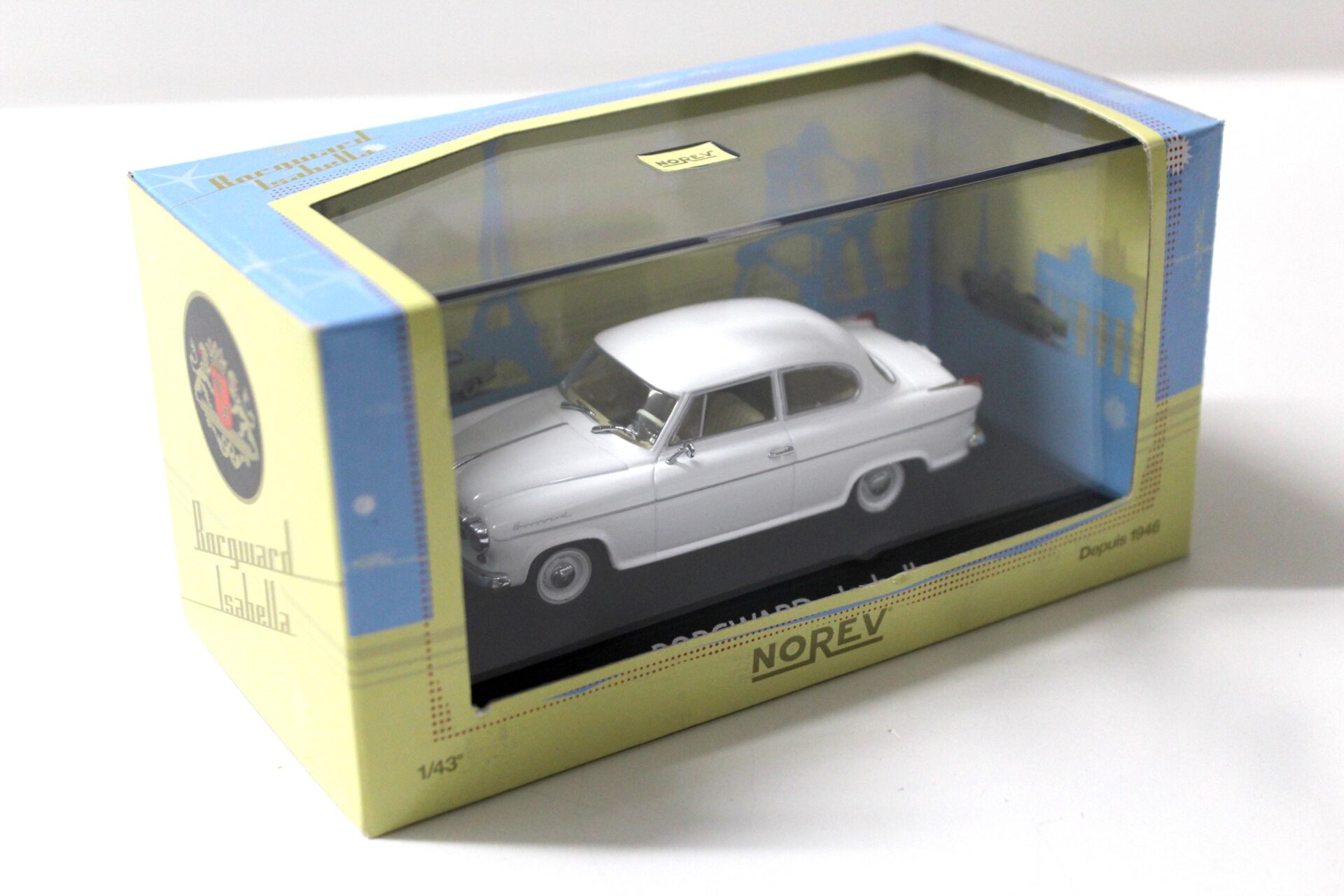 1:43 Norev Borgward Isabella Limousine white