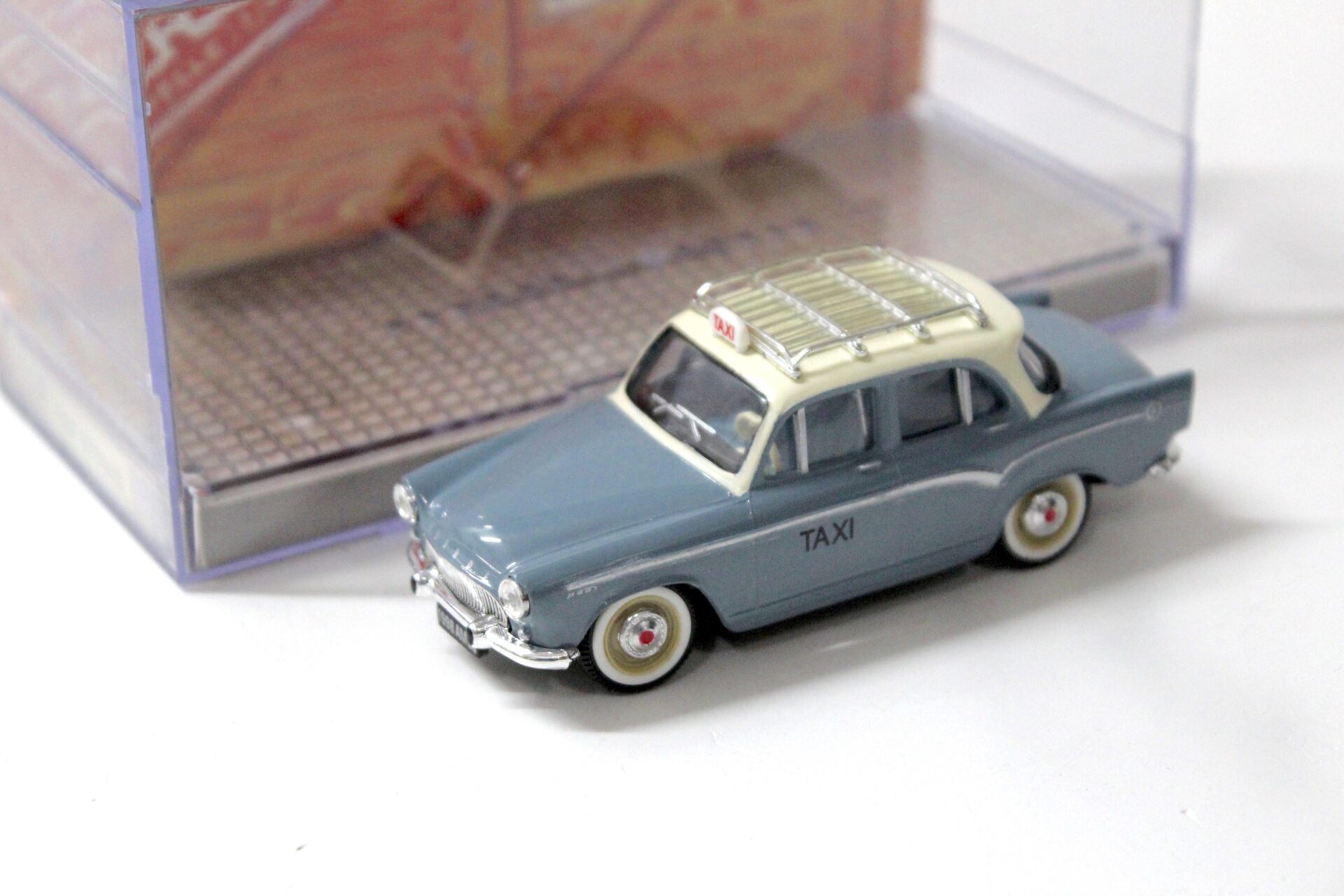 1:43 Norev Simca Aronde P60 Sedan TAXI 1960 blue/ white