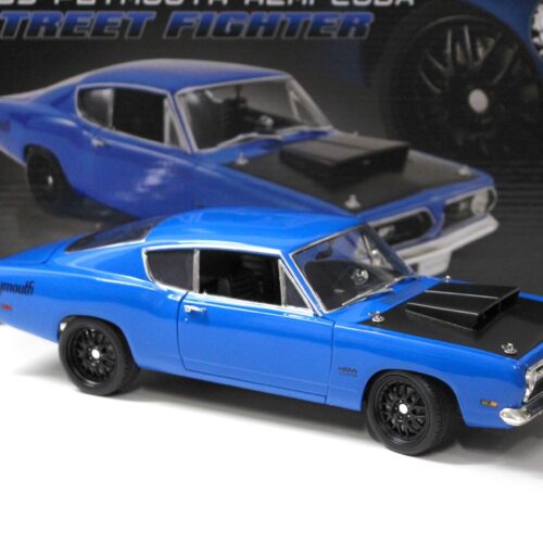 1:18 ACME Plymouth Hemi Cuda Street Fighter 1969 corparate blue/ black