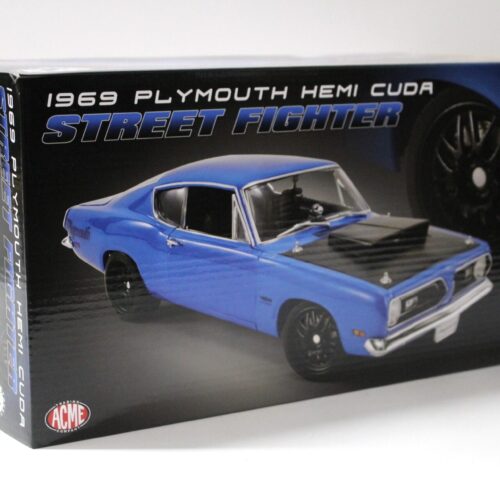 1:18 ACME Plymouth Hemi Cuda Street Fighter 1969 corparate blue/ black