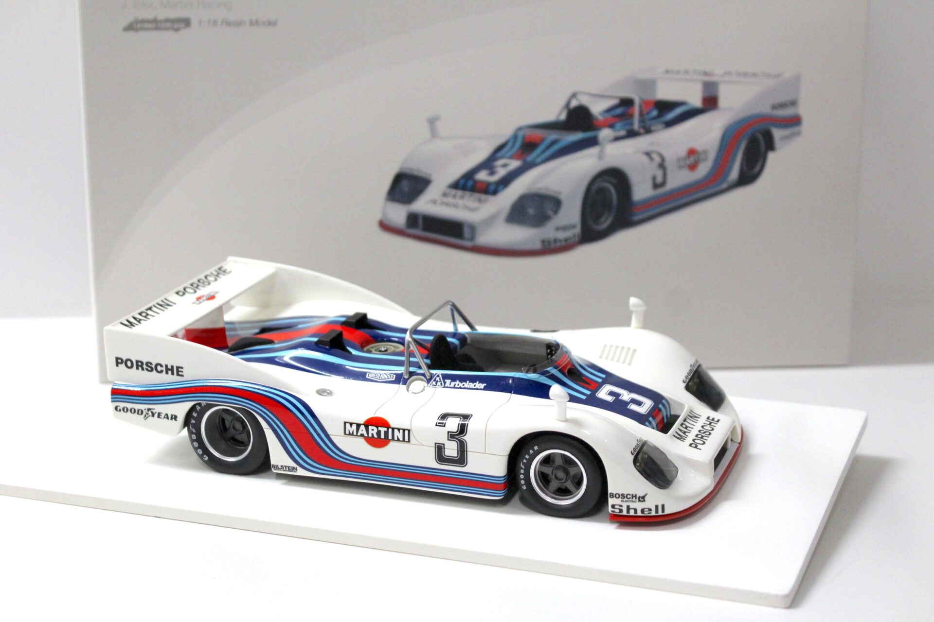 1:18 True Scale TSM 1976 Porsche 936/76 Monza 1000km Winner #3 Ickx Martini Racing
