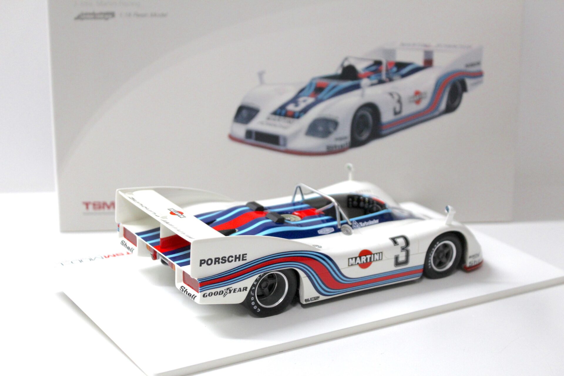1:18 True Scale TSM 1976 Porsche 936/76 Monza 1000km Winner #3 Ickx Martini Racing