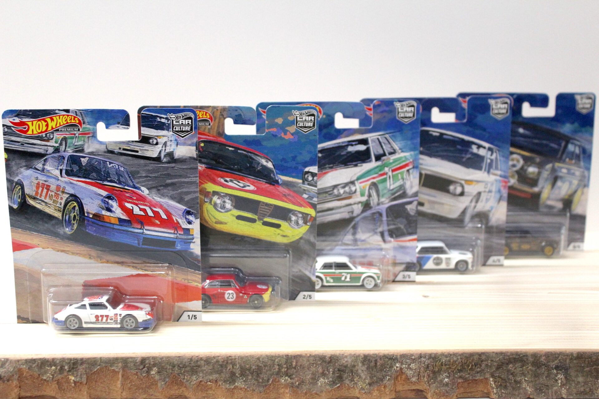 1:64 Hot Wheels Door Slammers 2020 Car Culture Premium Pack 5 pcs. Alfa, Porsche, BMW