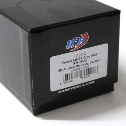 1:43 BBR Ferrari 246 GT Dino 1969 S/N 00522 RM Auction Monterey - Limited 24 pcs.