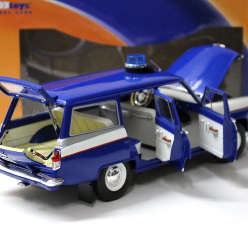 1:18 FOX TOYS IST Wolga Volga GAZ-22V M22 Kombi Praha Prag Police Polizei