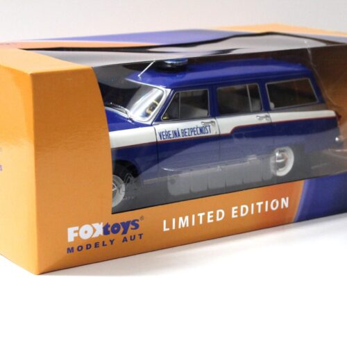 1:18 FOX TOYS IST Wolga Volga GAZ-22V M22 Kombi Praha Prag Police Polizei