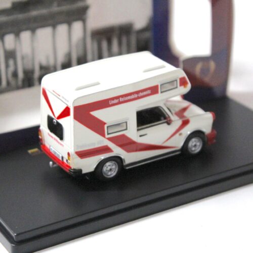1:43 IST Models Trabant 601 Wohnmobil 1980 white/ red
