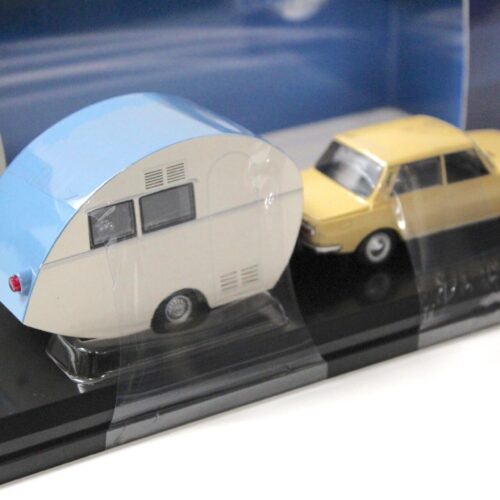 1:43 Cars&Co IST Wartburg 353 Sedan 1967 + Würdig 301 Caravan Wohnwagen