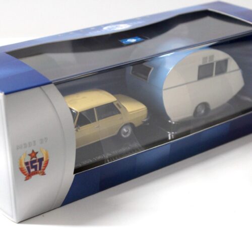 1:43 Cars&Co IST Wartburg 353 Sedan 1967 + Würdig 301 Caravan Wohnwagen