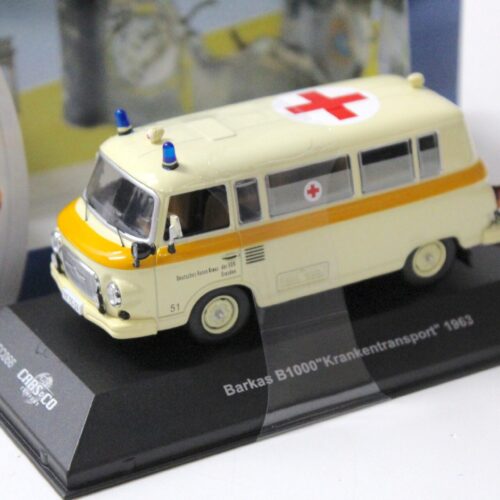1:43 Cars&Co IST Barkas B1000 Krankentransport Rotes Kreuz 1963 beige