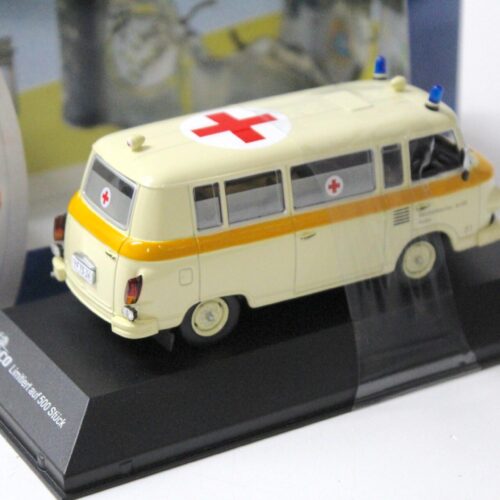 1:43 Cars&Co IST Barkas B1000 Krankentransport Rotes Kreuz 1963 beige