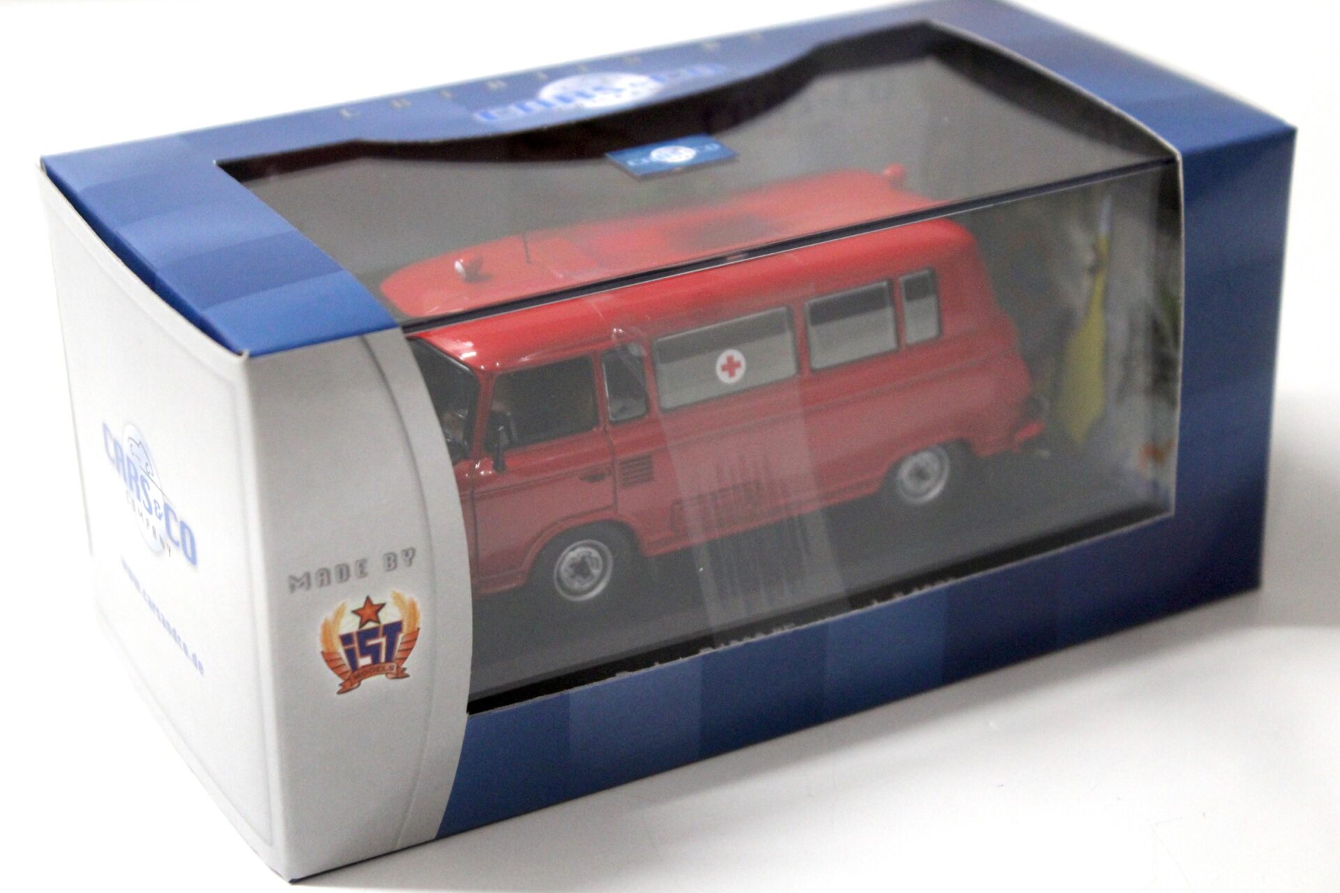 1:43 Cars&Co IST Barkas B1000 Van Feuerwehr 1970 red
