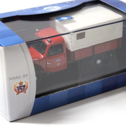 1:43 Cars&Co IST FRAMO V901 tarpaulin/ flatbed fire department 1959 red - Image 3