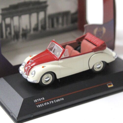 1:43 IST Models IFA F9 Cabriolet white/ red 1953