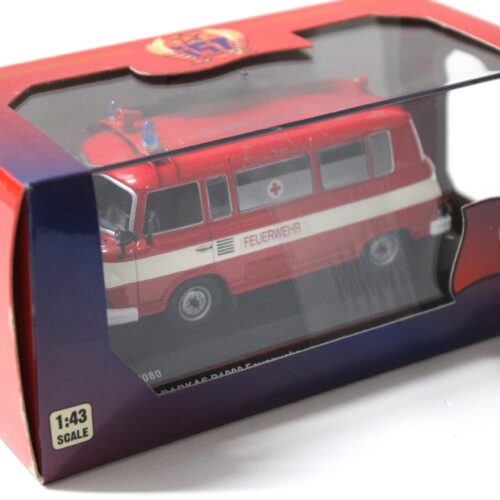 1:43 IST Models Barkas B1000 Feuerwehr 1970 red