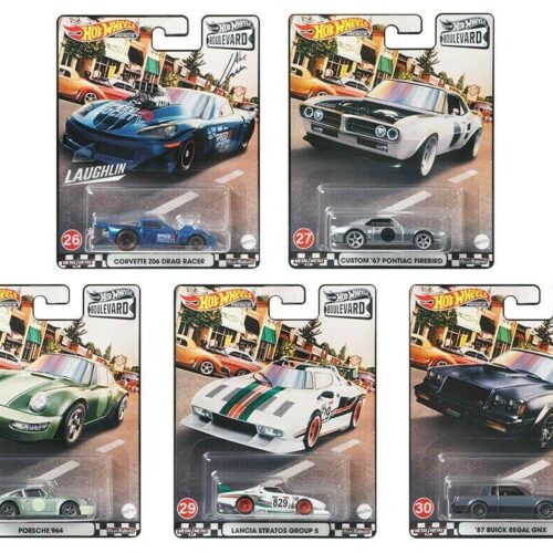 1:64 Hot Wheels Boulevard Series 2021 Car Culture Premium Pack 5 pcs. Porsche, Lancia